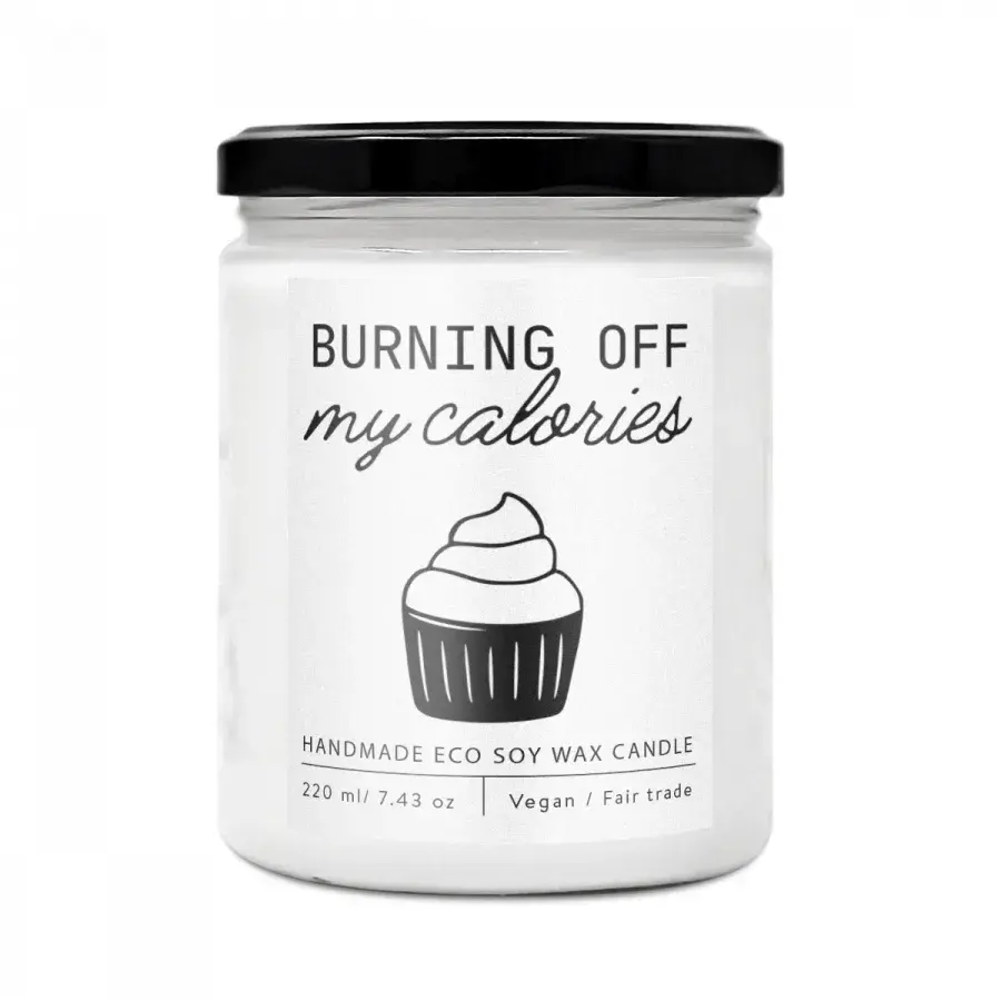 Burning Calories – handgefertigte Designerkerze - Reklamnepredmety