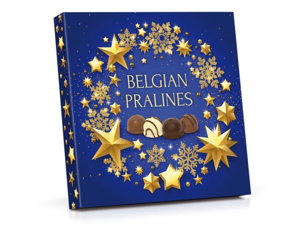 Auswahl belgischer Pralinen 200 g – Golden Stars
