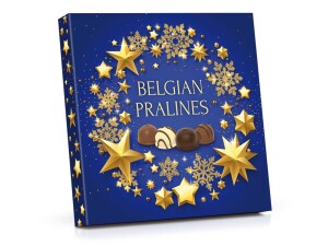 Auswahl belgischer Pralinen 200 g – Golden Stars - Reklamnepredmety
