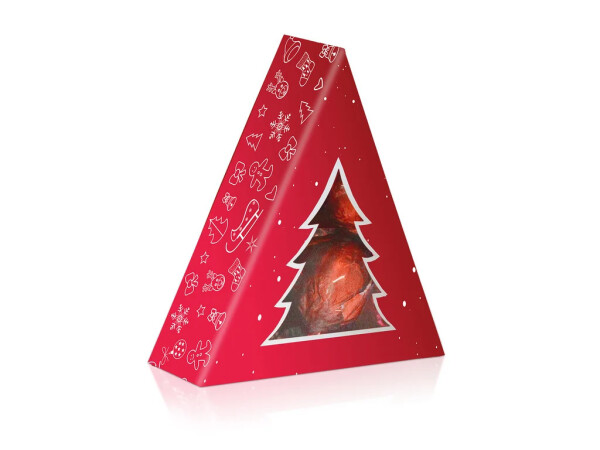 Italienische Haselnusspralinen – roter Weihnachtsbaum