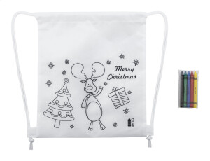 Julfar Bag Ein weihnachtlicher Kordelzugbeutel zum Ausmalen - Reklamnepredmety
