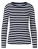 NE81050 Ladies Long Sleeve T-Shirt - NE81050_White---Navy-(Striped) - variant Ls 1000212324