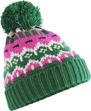 Strickmütze mit Pompon "Retro Ski" - Reklamnepredmety