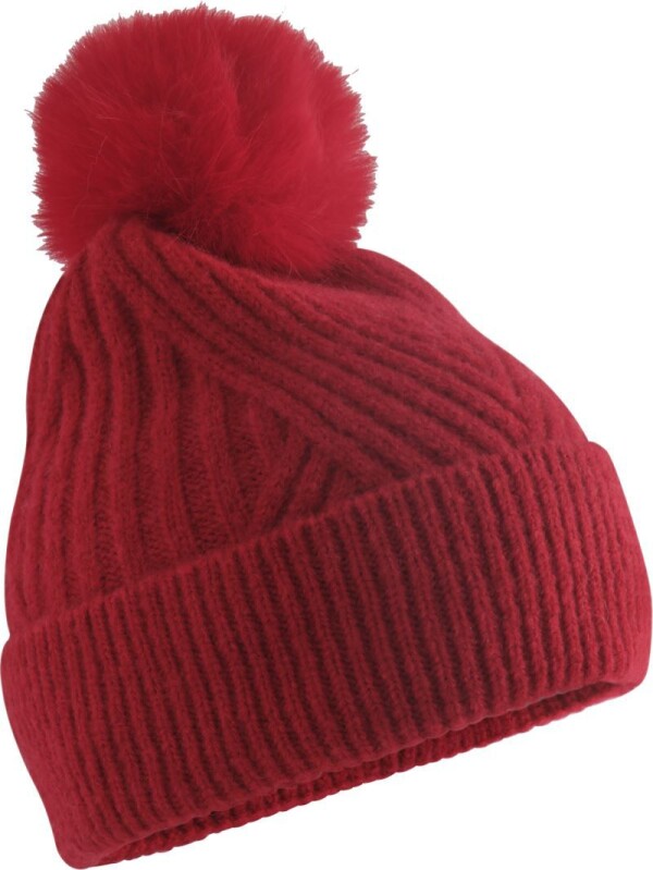 Strickmütze mit Pompon "Snow Luxe"