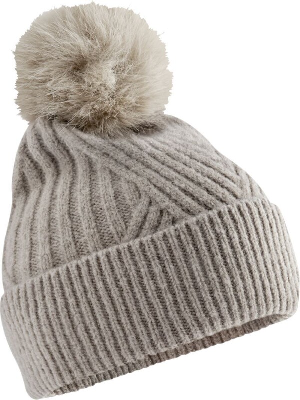 Strickmütze mit Pompon "Snow Luxe"
