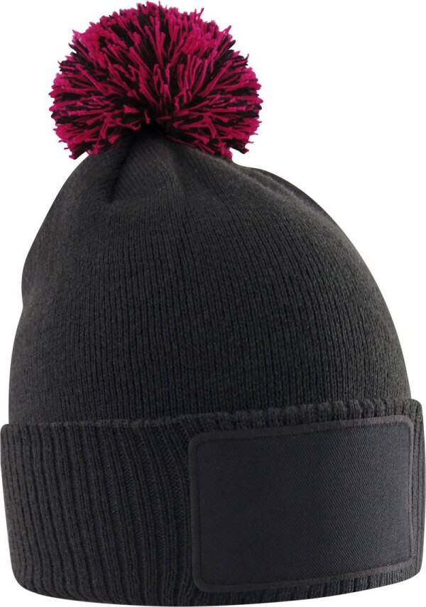 Kinder Strickmütze mit Pompon "Snowstar"