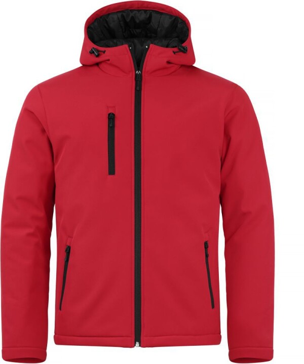 Wattierte Herren Kapuzen Softshell Jacke