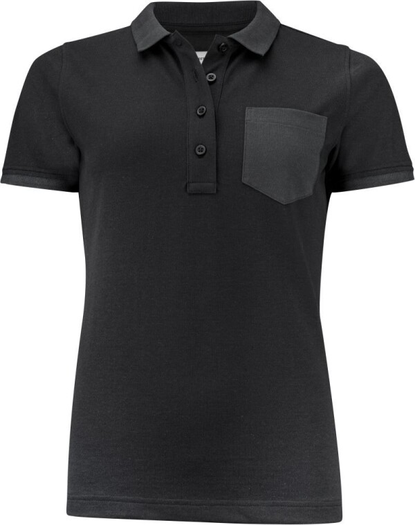 Schweres Damen Piqué Polo "Two-Tone"