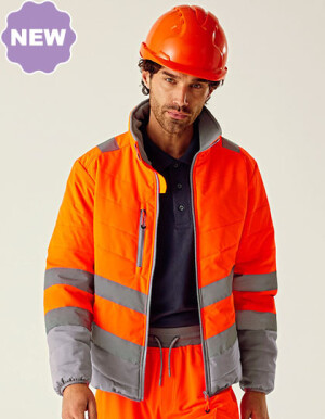 Zweifarbige reflektierende Thermojacke - Reklamnepredmety