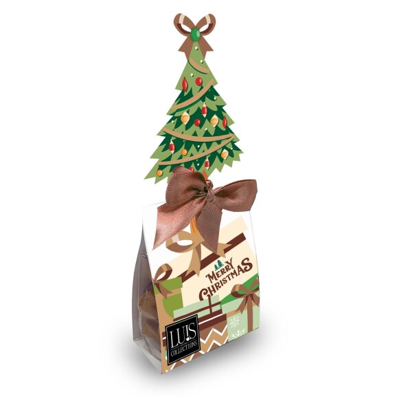 Weihnachtsbaum – Mandeln in Milchschokolade mit Zimt