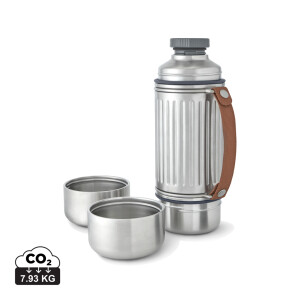 Thermoskanne Explorer Duo 1L Schwarz+Blum - Reklamnepredmety