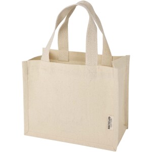 Odessa kleine Tasche mit Seitenfalten aus recycelter Baumwolle mit einem Gewicht von 220 g/m² - Reklamnepredmety