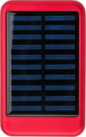 Solar-Powerbank aus Aluminium - Reklamnepredmety
