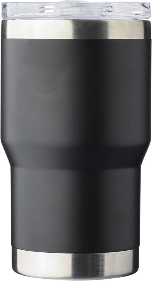 Doppelwandiger Reisebecher aus recyceltem Edelstahl, 350 ml - Reklamnepredmety