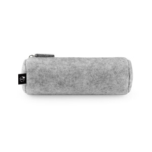 NOMAD. Mehrzwecketui aus recyceltem Filz (100 % rPET) mit Lineal, Bleistiften, Radiergummi und Spitzer - Reklamnepredmety
