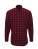 PW250 Mens Mulligan Check Cotton Long Sleeve Shirt - PW250_Red_Navy - variant Ls 1000226901