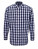 PW250 Mens Mulligan Check Cotton Long Sleeve Shirt - PW250_White_Navy - variant Ls 1000226963