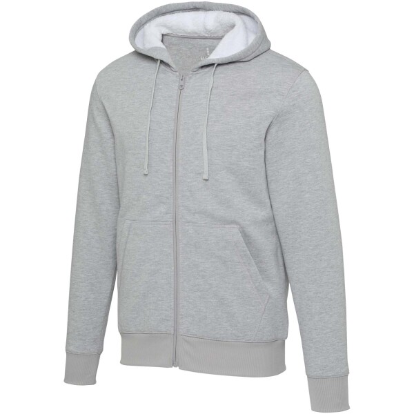 Natron Kapuzenpullover mit langem Reißverschluss aus Sherpa-Material