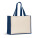 HELSINQUE COLOUR. Tasche aus Canvas (320 g/m²), mit Boden und Seiten aus farbig laminierter Jute (350 g/m²) - 92577-104 - variant 