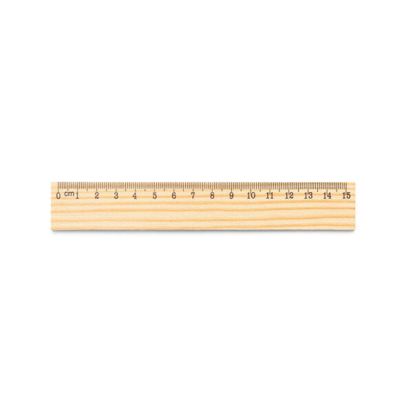 WESLEY 15. Lineal aus Kiefernholz mit 15 cm Skala