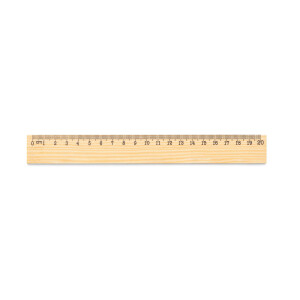 WESLEY 20. Lineal aus Kiefernholz mit 20 cm Skala - Reklamnepredmety