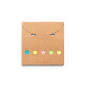 AINSLEY. Büroset 2-in-1- aus 100 % Recyclingpapier mit 6 Haftnotizblöcken - Reklamnepredmety