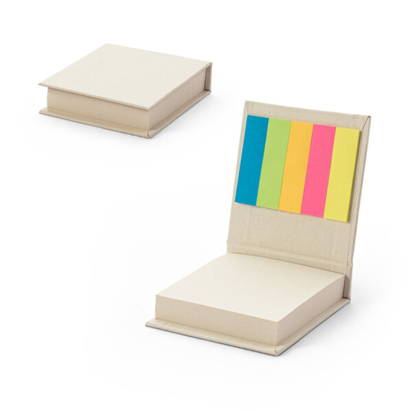 KAIRON. Büroset 2-in-1- aus 100 % Recyclingpapier mit 6 Haftnotizblöcken