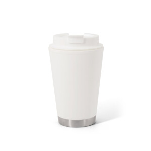 FIGLIOLI. Doppelwandiger, auslaufsicherer Reisebecher aus PP, 410 ml - Reklamnepredmety