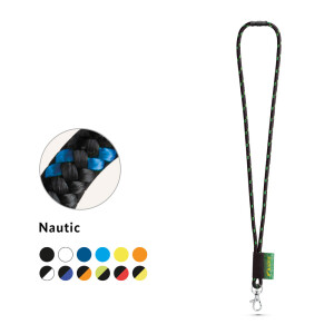 MANSFIELD. Lanyard aus Polyester mit Karabinerhaken - Reklamnepredmety