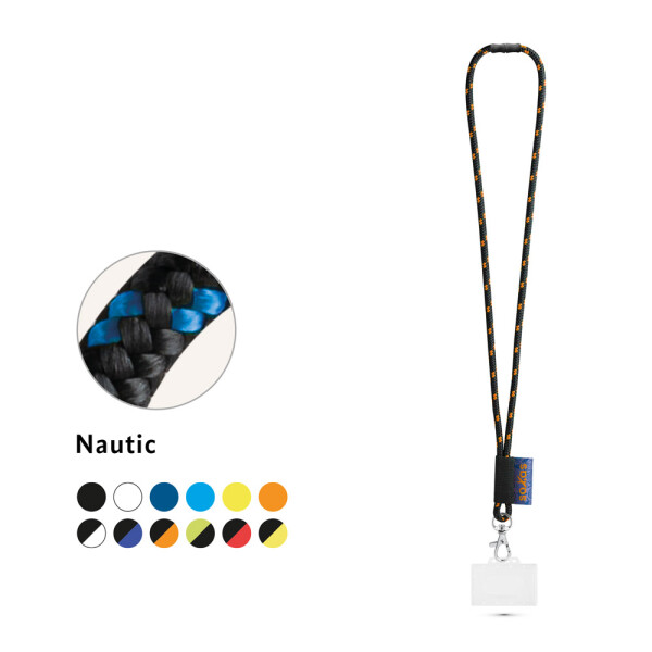 BRIDPORT. Lanyard aus Polyester mit Kartenhalter