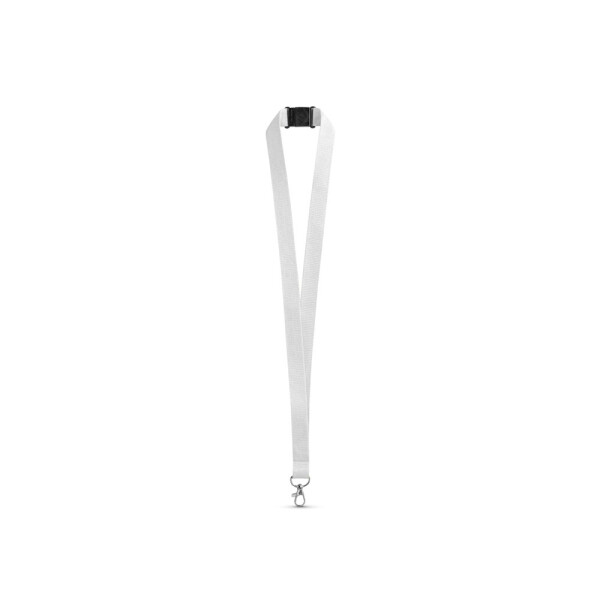 LEEDS. Lanyard aus Polyester mit Sicherheitsverschluss