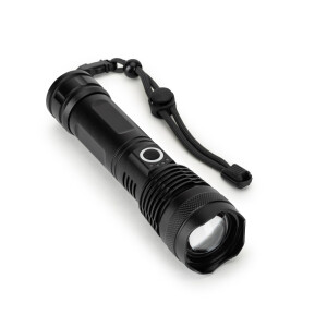 YVIAN. Recycled aluminium rechargeable torch (100% rAL) 10 W - Reklamnepredmety