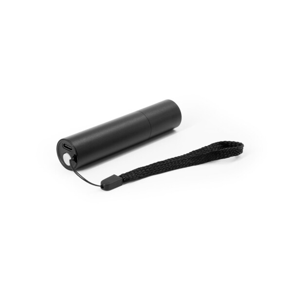 BRUCE. Wiederaufladbare Taschenlampe aus recyceltem Aluminium (100 % rAL) mit 30 mm ausziehbarer Spitze
