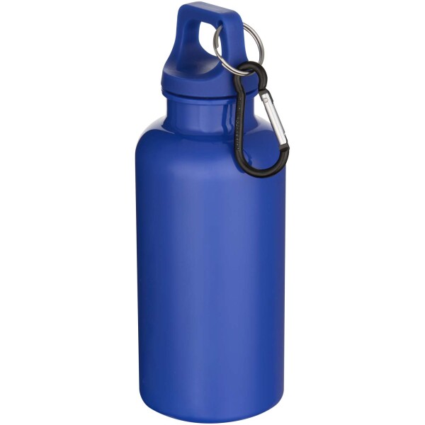 Oregon 400 ml einfarbige RS-zertifizierte Trinkflasche aus recyceltem Kunststoff mit Karabinerhaken