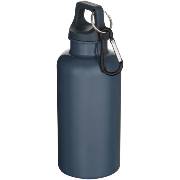 Oregon 400 ml einfarbige RS-zertifizierte Trinkflasche aus recyceltem Kunststoff mit Karabinerhaken