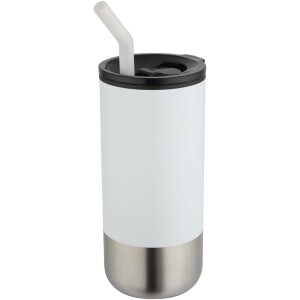 Grayson 480 ml RCS recycelter Isolierbecher mit Trinkhalm - Reklamnepredmety