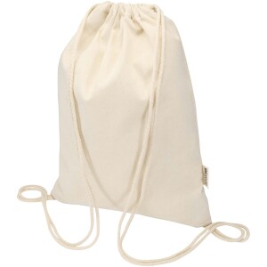 Peru Blend 180 g/m² Sportbeutel aus GRS recycelter Baumwolle 5L - Reklamnepredmety