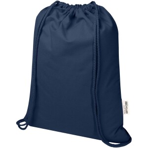 Peru Blend 180 g/m² Sportbeutel aus GRS recycelter Baumwolle 5L - Reklamnepredmety