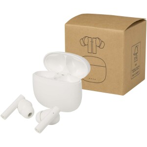 Alterf True Wireless Bluetooth® Headset aus recyceltem Kunststoff mit Silikon-Ohrstöpseln - Reklamnepredmety