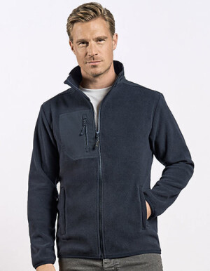Herren-Fleecejacke aus Canvas - Reklamnepredmety