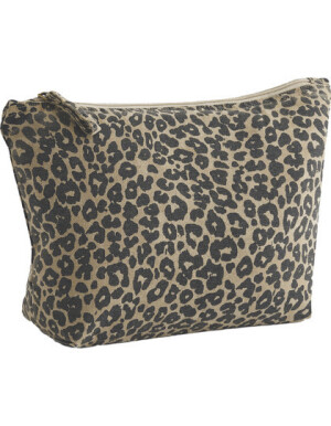 Accessoire-Tasche aus Canvas mit Leopardenmuster - Reklamnepredmety