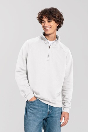 Schwerer Sweater mit 1/4 Zip - Iconic Premium Zip Neck Sweat - Reklamnepredmety
