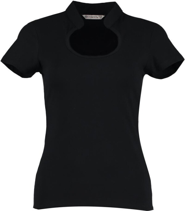 Damen-T-Shirt mit tropfenförmigem Ausschnitt