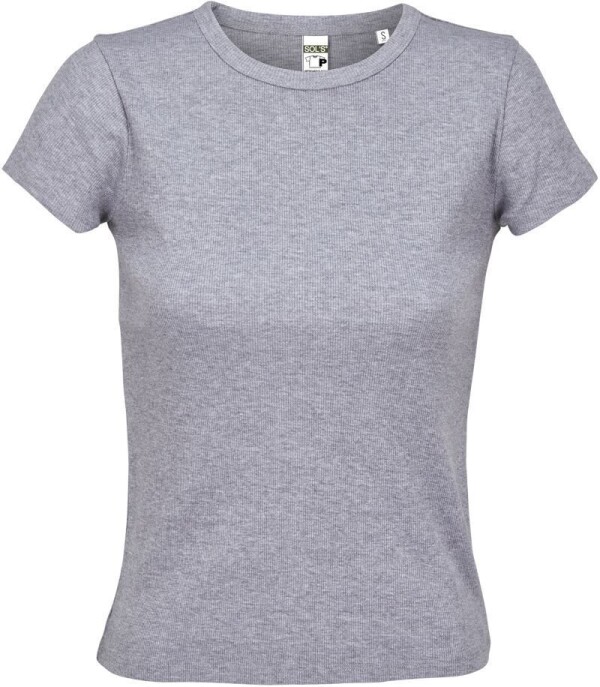 Damen Ripp T-Shirt Sara