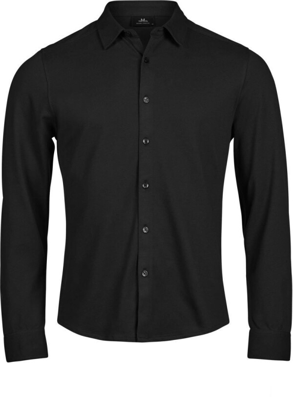 Piqué Hemd langarm "Luxury Stretch" TJ 1416