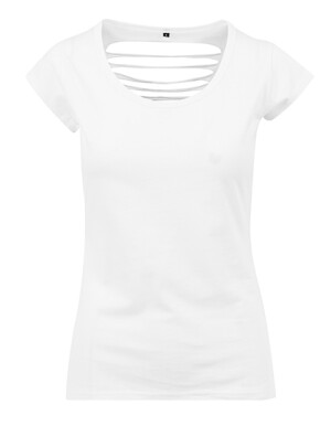 Damen-T-Shirt mit Rückenausschnitt - Reklamnepredmety