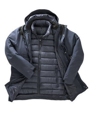 Recycelte 3-in-1-Steppjacke aus Ripstop-Gewebe - Reklamnepredmety