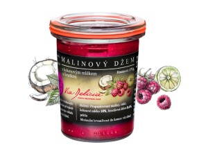 Raspberry jam with coconut milk and lime - Reklamnepredmety