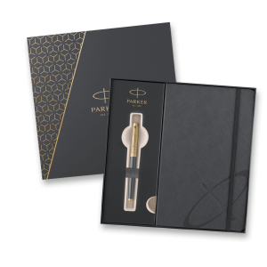 Parker IM Premium Arrow GT Geschenkbox – Set aus Kugelschreiber und Notizbuch - Reklamnepredmety