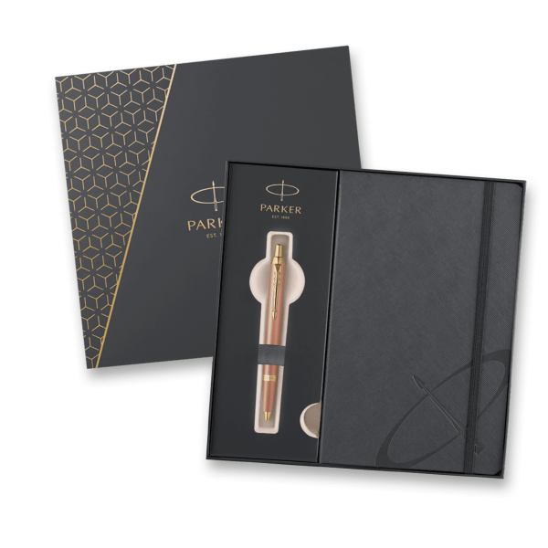 Parker IM Writing Rituals Orange GT Geschenkbox – Kugelschreiber- und Notizbuch-Set